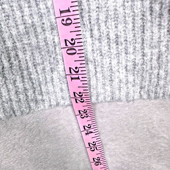 Madewell Sweater Womens XS Gray Bell Sleeve Pullover Merino Wool Blend Crew - Picture 9 of 10